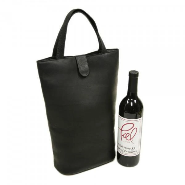 Piel Leather Double Wine Tote 7 Piel Leather Double Wine Tote - Image 7