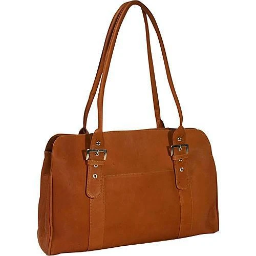 Piel Leather Ladies Buckle Business Tote 5 Piel Leather Ladies Buckle Business Tote - Image 5