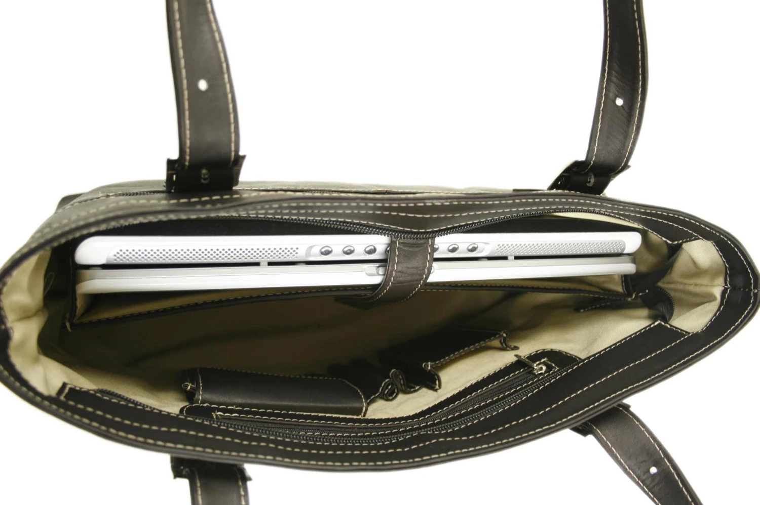 Piel Leather Ladies Laptop Tote 4 Piel Leather Ladies Laptop Tote - Image 4