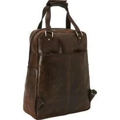 Piel Leather Vintage Laptop Carry-All/Convertible Backpack 9 Piel Leather Vintage Laptop Carry-All/Convertible Backpack -Tumi Luggage Sales Piel Leather Vintage Laptop Carry AllConvertible Backpack 5