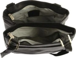 Piel Leather Double Compartment Shoulder Bag -Tumi Luggage Sales piel leather double compartment shoulder bag 3