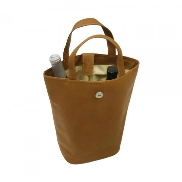 Piel Leather Double Wine Tote 2 Piel Leather Double Wine Tote - Image 2